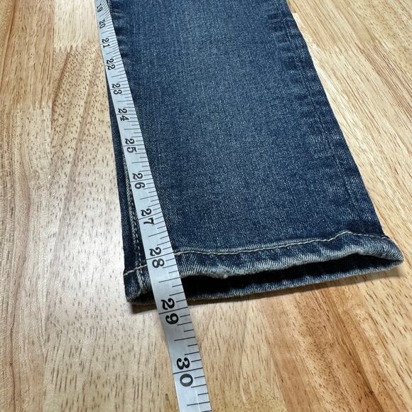 AG Adriano Goldschmied The Legging Ankle in Mural Jeans Distressed Size 28R Blue - Picture 10 of 13